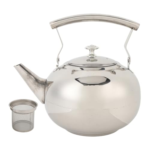 Tea Kettle Stainless Steel Teapot,Water Pot With Handle Coffee Pot For Hiking Multi Purpose Tea Pot Metal Travel Tea Kettle For Outdoor Portable Camp Coffee Pot for Home