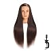 Hairingrid 26"-28" Mannequin Head Hair Styling Training Head Manikin Cosmetology Doll Head Synthetic Fiber Hair and Free Clamp Holder (R71907LB2T)