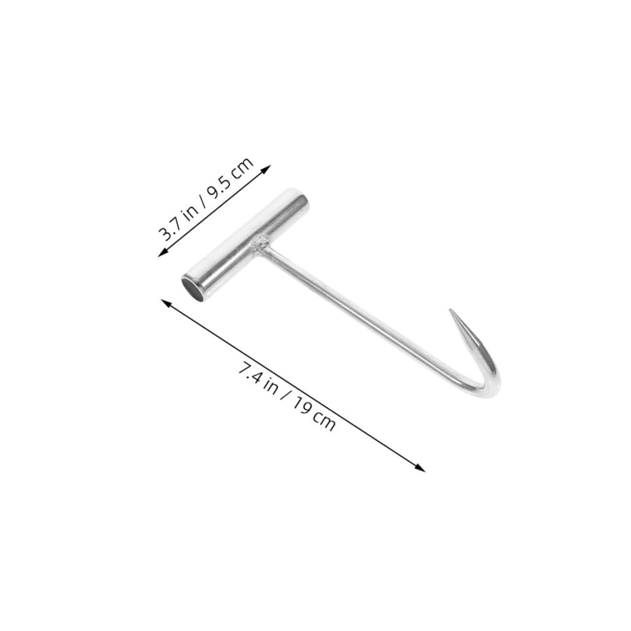 Didiseaon Set 5 Ganci Per Disossare Carne in Acciaio Inox Impugnatura a t Ergonomica, Attrezzi Da Macelleria Professionali Per Cucine, Ristoranti e Barbecue, Facili Da Pulire Per Uso Versatile