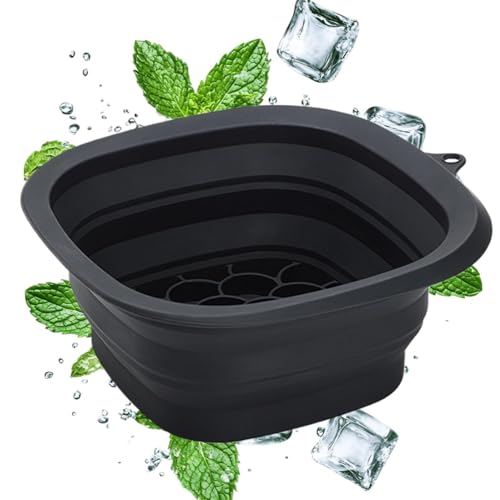 Cuenco de silicona para baño de hielo facial portátil que reduce la hinchazón y tonifica la piel