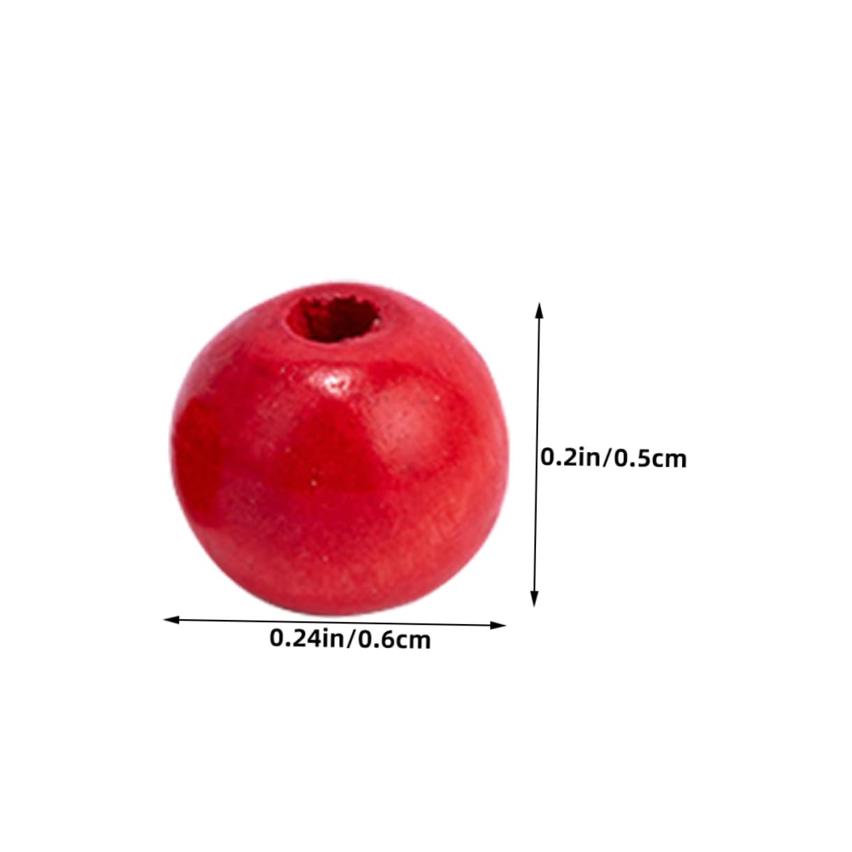 SHINEOFI Perline di Legno Rotonde Colorate per Lavori Artigianali Perline Distanziatrici per Bracciali e Collane Accessori per Gioielli Fai da Te
