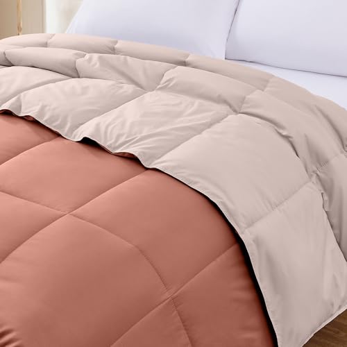 Image of Modern Threads Down Alternative Reversible Comforter Dark Rose /Pink King