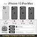 Follaroma Clear Case for iPhone 13 Pro Max, Heavy Duty Shockproof Protection Phone Cases, Durable Dual Layer Transparent Protective Cover Compatible with iPhone 13 ProMax (6.7 inch), Crystal Clear