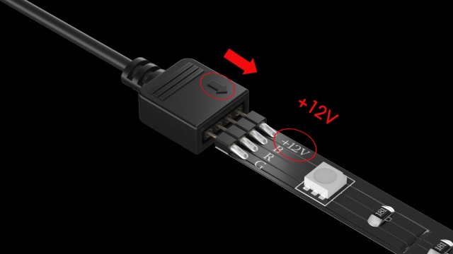 HitLights LED Strip Lights, 4 Pre-Cut Waterproof RGB Small LED Light Strip Kit Dimmable Color Changing SMD 5050 LED Tape Light with RF Remote, UL-Listed Power Supply and Connectors for TV Bedroom Home