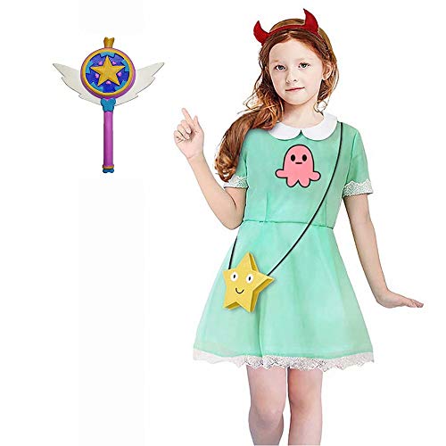 Disfraz de Cosplay de Star Butterfly, Disfraz de Princesa con Varita Mágica...