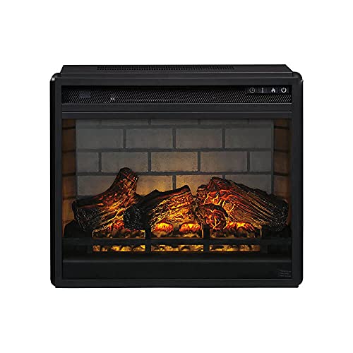 Signature Design By Ashley 24" Electric Infrared Fireplace Insert With Remote Control, Black #TOP1