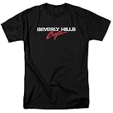 Trevco Beverly Hills Cop Logo Adult T-Shirt Shirt, Black, X-Large
