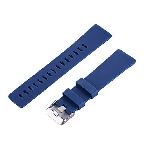 Pulseira Silicone para Fitbit Versa - Fitbit Versa 2 - Fitbit Versa Lite - Marca Ltimports (Azul Mar