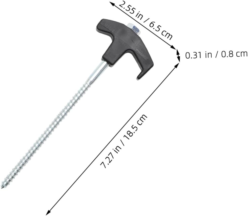 Heavy Duty Steel Tent Stakes and Ground Anchors Set, 22pcs Camping Canopy Stakes for Outdoor Windproof Shelter, Reusable Small Tent Pegs for Hiking and Lawn Gardening