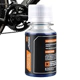 Mineralöl-Bremsflüssigkeit, Mineralöl für Fahrradbremsen, hitzebeständig, 50 ml, langlebige und nicht klebende Fahrradbremsflüssigkeit, niedrige Viskosität für