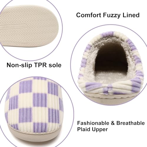 Image of Guyarns House Slippers for Women & Men - Fuzzy, Casual Indoor /Outdoor Shoes with Memory Foam & Faux Fur Lining