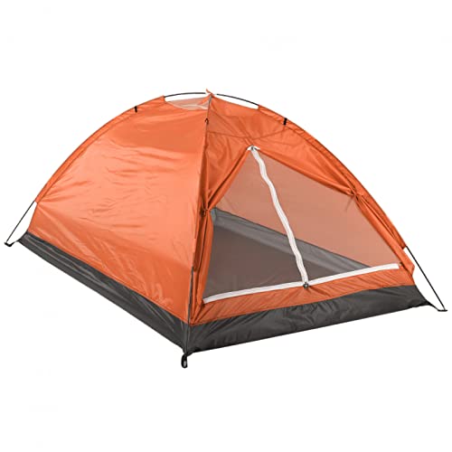Carpa de camping para 2 personas color naranja miniatura 1