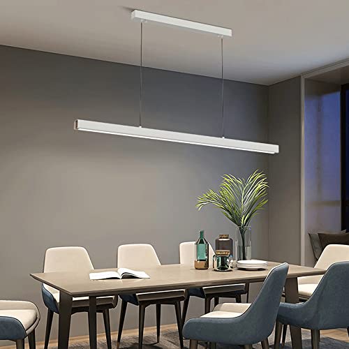 Lámpara colgante rectangular sin sombras molestas con panel acrílico difusor 6000K 4