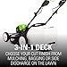 Greenworks Pro 21-Inch 80V Self-Propelled Cordless Lawn Mower, Tool-Only, MO80L00