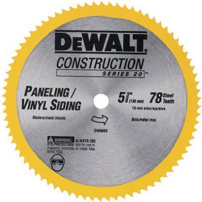 Dewalt Accessories DW9053 5-3/8-In. 78-TPI Cordless Saw Blade - Quantity 3