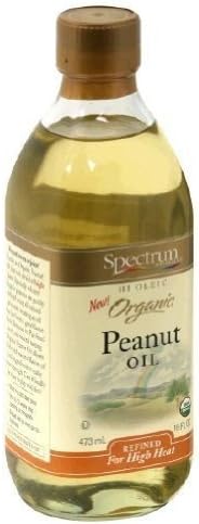 Spectrum Organic High Heat Peanut Oil ( 12x16 OZ) ( Value Bulk Multi-pack)