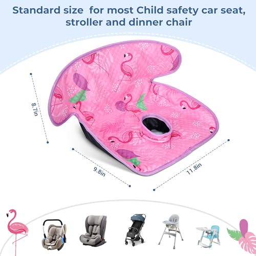 Image of COOLBEBE Car Seat Protector for Potty Training, Dry Waterproof Car Seat Liner Toilet Training for Baby Toddler, Piddle Pads Cover Car Seat Pad for Strollers & Carseat (Pinkish Purple)