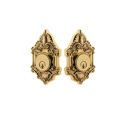 Image of Nostalgic Warehouse Victorian Double Cylinder Deadbolt, Unlacquered Brass