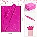 Hot Pink Glitter Tissue Paper for Gift Bags 36 Sheets 14x20 Inch - Recyclable Wrapping Paper for Weddings, Birthdays, Party & Festival Decorations DIY Craft Supplies