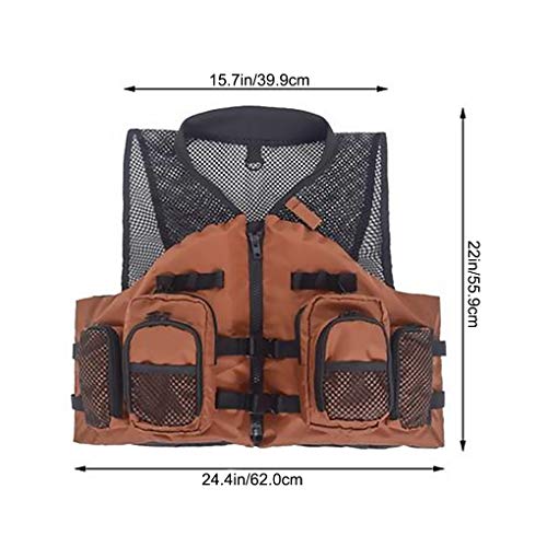 Ajustável Pesca Vest Mulheres Homens Outdoor Fisherman Vest com Multi-Projeto do bolso