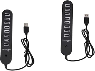 UKCOCO 2pcs USB hubs type c hub connectors to USB VGA hub USB c hub type c to hub computer USB splitter