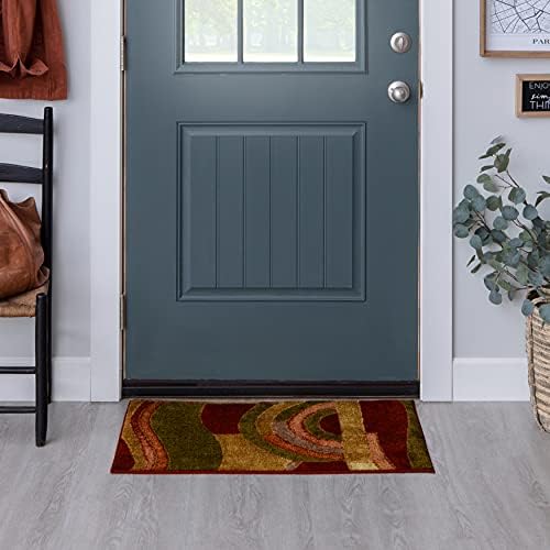 Mohawk Home New Wave Picasso Wine Abstract Accent Area Rug, 1'8