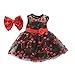 Unicoco 18 Pouces Vêtements Fille Poupée Vêtements Poupée Robe avec des Bandes De Cheveux pour American 18 Pouces Doll Clothes Accessoires Noir 1set