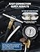 AUTOWN Fuel Pressure Tester Kit 0-140PSI with Adapters for Cars, Trucks, ATVs, Fuel Pump Injector, Fuel Pressure Gauge Diagnostic Tool