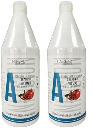 SALERM - Champú Hidratante - Hair Lab Granada - 1200 ml - Limpieza Suave - Apto para Uso Diario - con Vitaminas A, B y C - sin Parabenos - Vegano - Olor a Fresa (Paquete de 2)