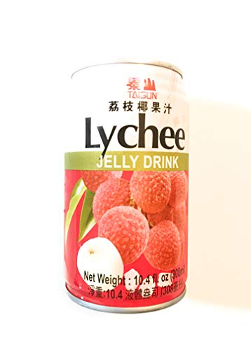 Taisun Lychee Jelly Drink 10.4 Fl Oz(10 Pack)荔枝椰果汁