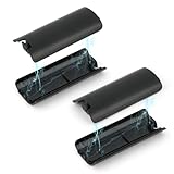 Nintendo Wii用バッテリーバックドアカバーケース 4個 バックカバーシェル 交換用 リアバッテリーハウジングドア Nintendo Wiiリモコン用 (ブラック)
