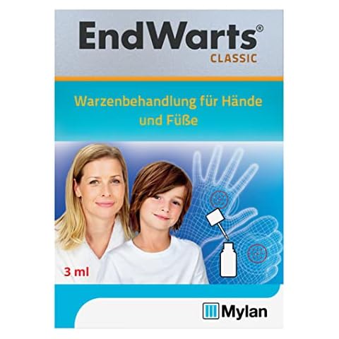 EndWarts CLASSIC: Lösung mit Ameisensäure gegen Warzen und Dornwarzen, Warzenbehandlung für Hände und Füße, 3 ml Cover