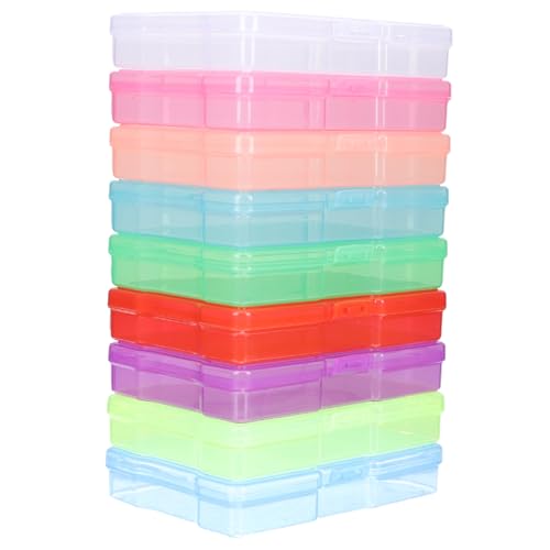 HAPINARY 12 Pezzi Scatola Per Foto Cartoline Scatole in Plastica Organizzativa Contenitore Per Articoli Artistici Scatola Portagioie Contenitore Per Foto