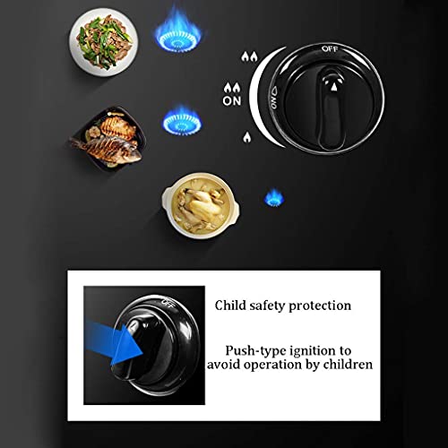 Cuisinière à gaz, Plaque de Cuisson à gaz 4,2 KW ou Double cuisinière à gaz de Camping pour la Cuisson de Table, cuisinière à gaz Propane/Acier Inoxydable Naturel, Compatible avec Tous Les u – Image 4