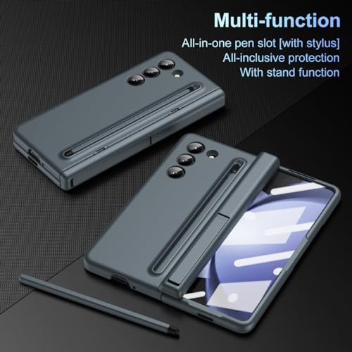 Coque Galaxy Z Fold5 avec stylet et protection écran intégrée - Vert - 3