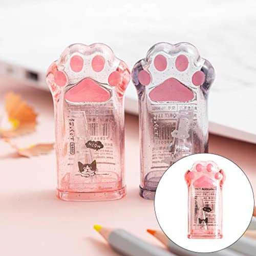 Lápiz manual creativo Qianly rosado para evitar el desorden en tu mesa 5
