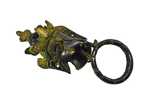 Llamador de puerta de Lord Ganesh hecho en latón, el regalo ideal para inauguración de casa 3