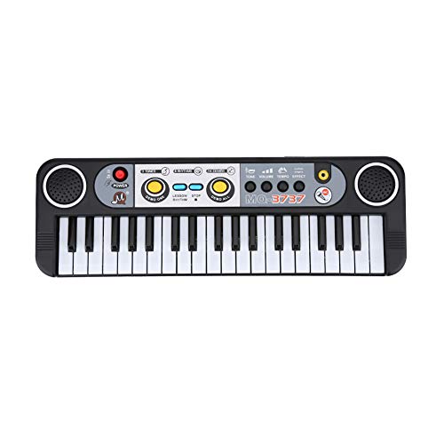 Elektronisch keyboard piano met 37 toetsen, piano met microfoon, 3 soorten timer, 8 soorten ritme, 24 demo-functie… - Image 8