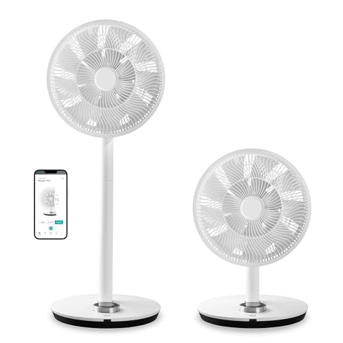 Duux Whisper Flex Smart Standing Fan, with Remote Control, Alexa & Smart App, 26 Cooling Speeds, 2...