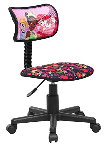Image of Disney Princess Adjustable Swivel Mesh Rolling Desk Chair, for Kids, Teens and Adults