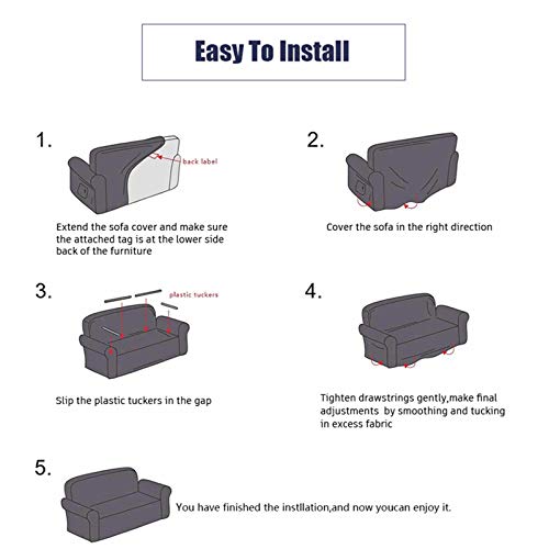 Dh-Link Plush Sofa Cover For 3 Cushion Couch, Velvet Couch Cover Stretch Recliner Chair Cover Furniture Sofa Loveseat Cover Protector (Dark Green) (3 Seats 170×210Cm) #TOP7