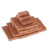 ♛【Steinbaukästen Konstruktionsspielzeug】Unsere roten Mini-Ziegel im Maßstab 1/16 sind das perfekte Accessoire für einen Schreibtisch, ein Geburtstagsgeschenk.