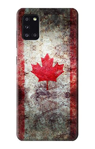 Coque Samsung A31 drapeau Canada étui protection feuille érable