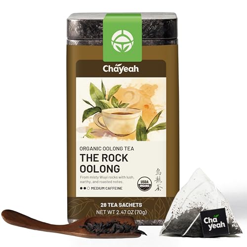 CHAYEAH The Rock Oolong, USDA Organic, Pyramid Sachets (30 Count)