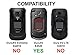 Wireless ProTech Case with Clip Compatible with Kyocera DuraXV Phone Model E4520, Secure fit, Quick Release Latch and Heavy Duty Swivel Belt Clip Holster