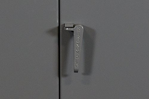 Strong Hold, 60" W x 24" D x 78" H, Industrial Cabinet, Heavy-Duty, Welded and Assembled, 12-Gauge Steel, Dark Gray, 4 Adjustable Shelves with 1,650 lbs. Capacity Each - USA, 56-244 - Thumbnail 4