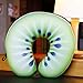 RUGUOAI Simulation Oreiller De Voyage Dessin Animé Fruits Particules Chili Oreiller en Forme De U Cou Dormir Oreiller Pause Déjeuner 40 cm Kiwi