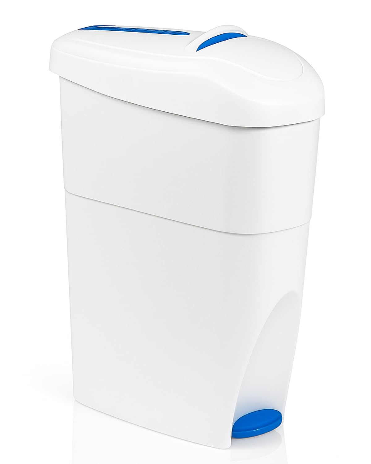 Damenhygiene-Behälter mit Fußpedal 15 Liter | Geschlossener Damenhygiene-Abfallbehälter, Fußpedal, geruchshemmend & abwaschbar