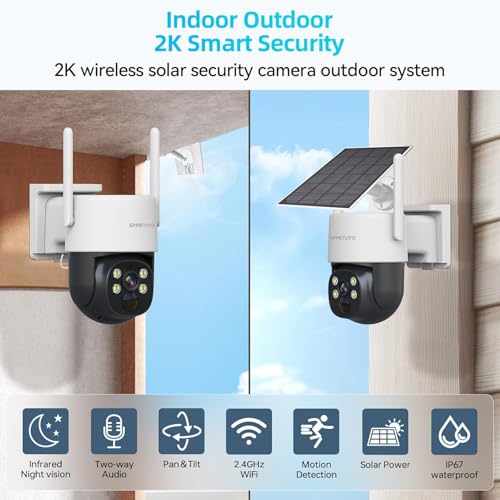 Security Camera Outdoor 2-Way Audio