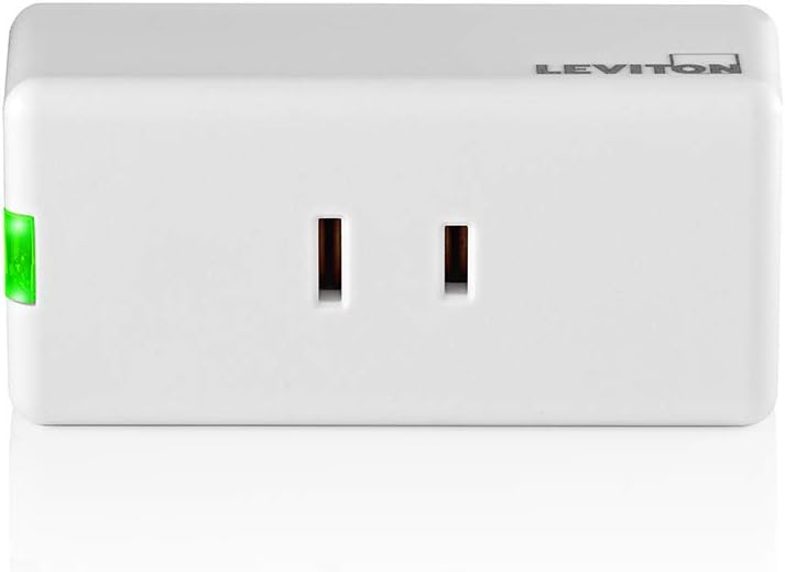 Leviton D23LP-2RW Decora Smart Wi-Fi Mini Plug-In Dimmer (2nd Gen), Works with Hey Google, Alexa, Apple HomeKit/Siri, and Anywhere Companions, No Hub Required , White - - 